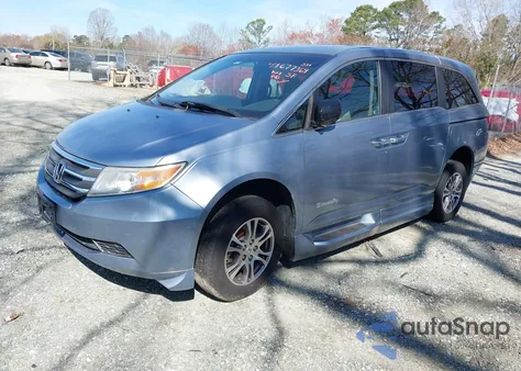 2012 Honda Odyssey Ex-L из США, поврежденный, VIN 5FNRL5H64CB010282